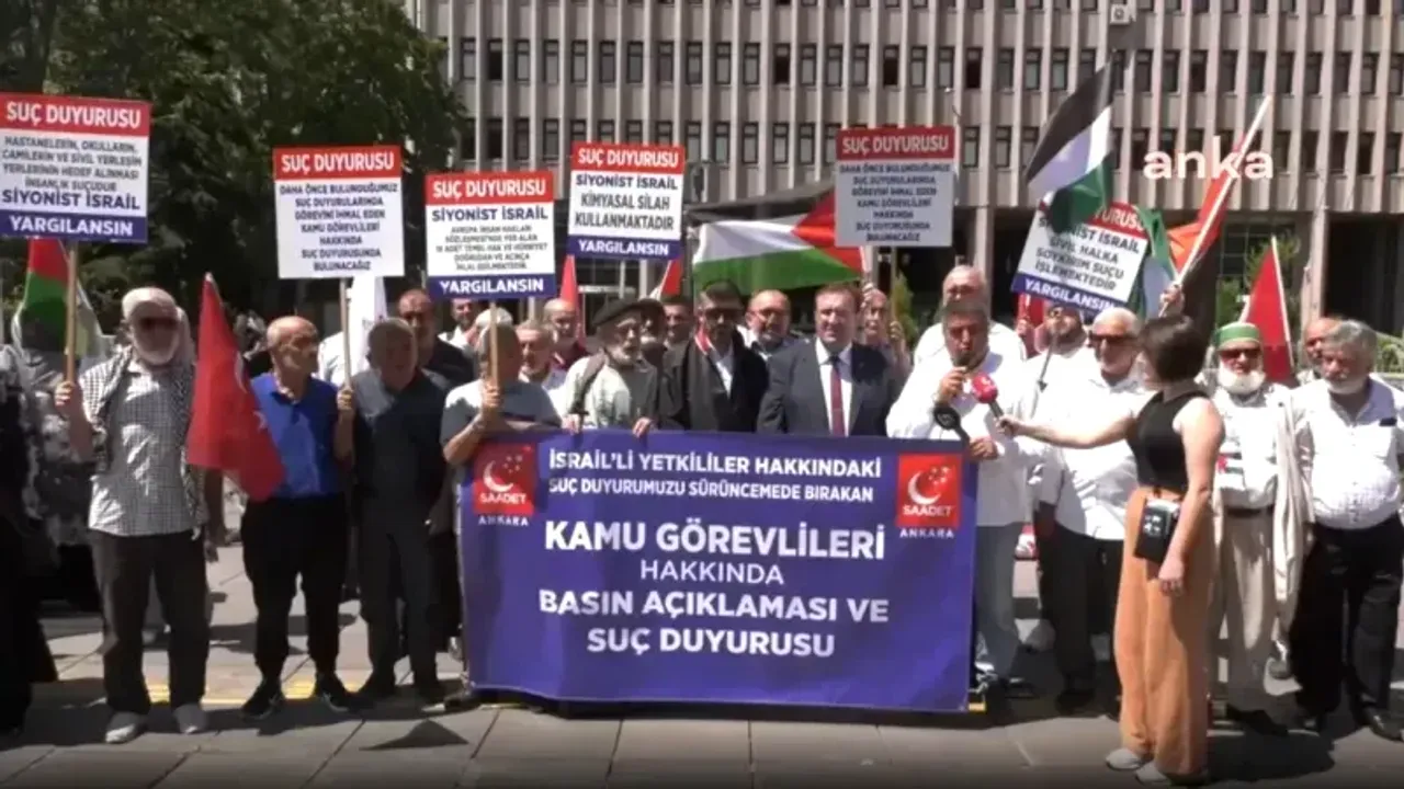 Saadet Partisi’nden suç duyurusu: “İsrail’in hukuksuz saldırılarının peşini bırakmayacağız”