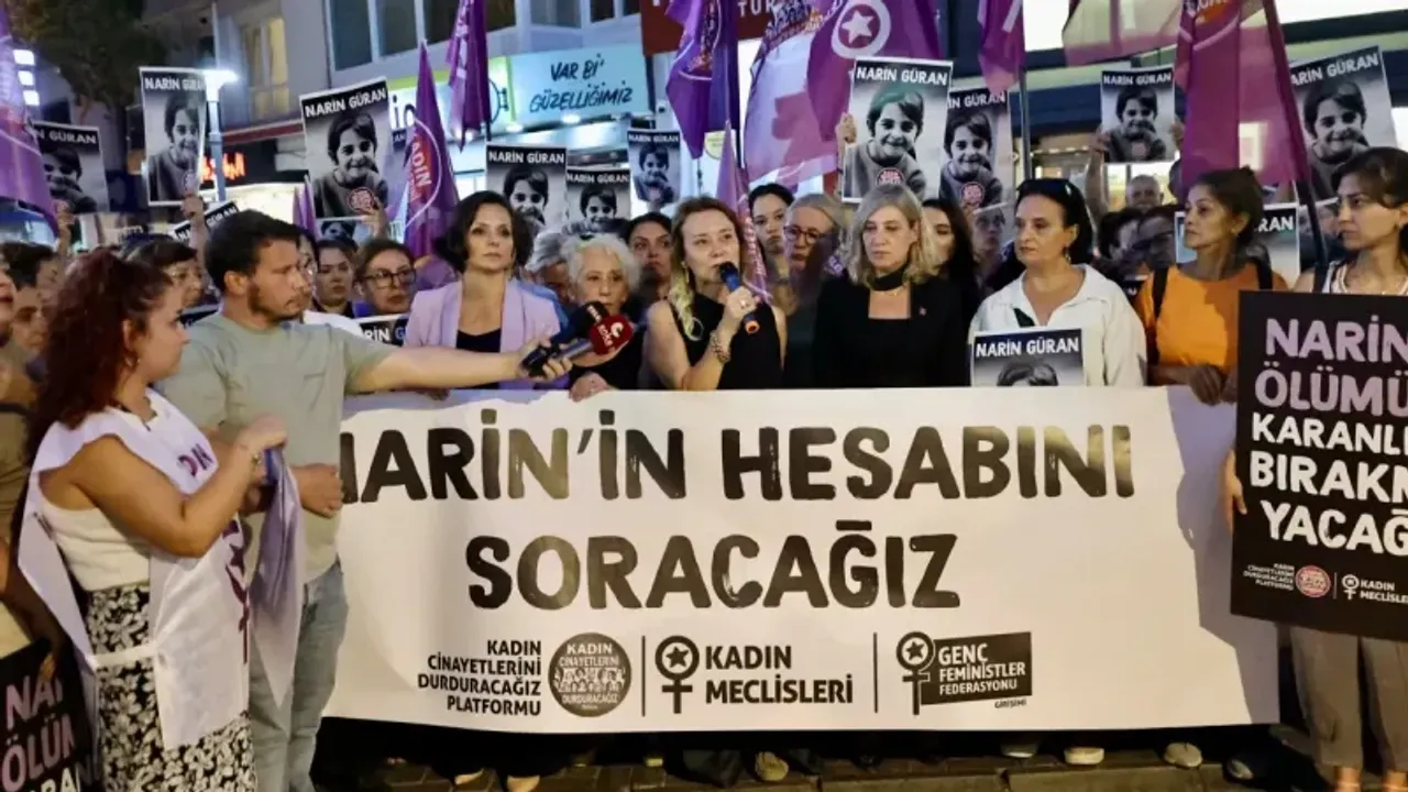 İzmir'de kadınlar Narin için ses yükseltti... "Narin'in hesabını soracağız"