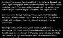 Cumhurbaşkanı Erdoğan'dan Haniye için başsağlığı mesajı: "Bu suikast, Filistin mücadelesini akamete uğratmaya yönelik bir alçaklıktır"