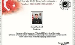 MSB'den Acı Haber: Habip Murat Alp Şehit Düştü