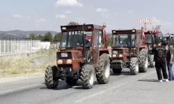 Mazotu protesto eden çiftçilerin mazotu bittice eylem erken son buldu