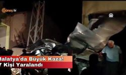 Malatya'da Büyük Kaza! 7 Kişi Yaralandı