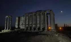 Aizanoi Antik Kenti'ndeki Zeus Tapınağı dronla görüntülendi