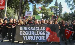 “Kırık Saçlar Özgürlüğe Yürüyor” beşinci adım: Buca'da