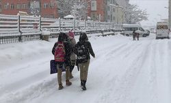 Malatya'nın bazı ilçelerinde eğitime kar engeli