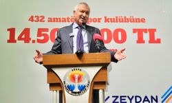 Adana Büyükşehir Belediyesi'nden 432 amatör spor kulübüne 14 milyon 500 bin TL nakdi destek 