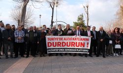 Gaziantep’te Suriye’deki "katliamlara" karşı protesto