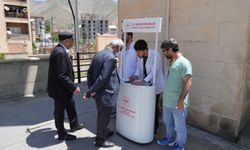 Hakkari'de "sağlıklı yaşam" için boy ve kilolar ölçülüyor