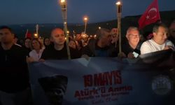 19 Mayıs Atatürk’ü Anma, Gençlik ve Spor Bayramı'nda Dinek Dağı meşalelerle aydınlandı