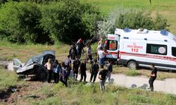 Malatya'da şarampole devrilen otomobildeki 2 kişi yaralandı