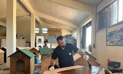 Bandırma Belediyesi marangozhanesinde üretilen kulübeler, doğal yaşam alanına yerleştirildi