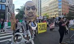 Beyaz Saray çevresinde Netenyahu'ya protesto 
