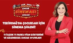 Tekirdağ’da çocuklar için açık hava sinema keyfi başlıyor