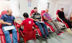 Çemişgezek'te vatandaşlar kan bağışında bulundu