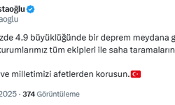 Balıkesir’in Sındırgı ilçesinde 4,9 büyüklüğünde deprem... AFAD: "An itibarıyla, olumsuz bir durum bulunmamaktadır"