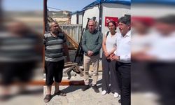 DEM Partili Ali Bozan'dan Adıyaman'da konteyner kent ziyareti: "Depremzedeleri konteyner kentten çıkarmak istiyorlar"