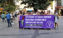 Gaziantep'te kadınlar Filistin için sokağa çıktı: "İsrail'e tam ambargo ilan edilsin"