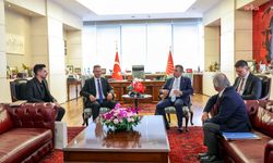 Özgür Özel, Filistin Büyükelçisi Faed Mustafa'yı kabul etti