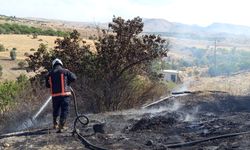 Malatya’da iki ayrı bahçe yangınına itfaiye müdahalesi