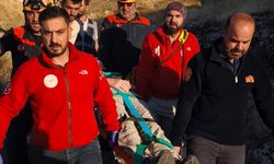 Van Kalesi’nde mağaraya düşen Alman turist kurtarıldı