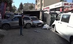 Malatya’da freni patlayan hafriyat kamyonu 12 araca çarptı: 4 yaralı