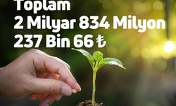 Çiftçilere 2 Milyar 834 Milyon Lira Destekleme Ödemesi