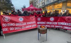 Samsun’da Emekliler Çadır Kurdu