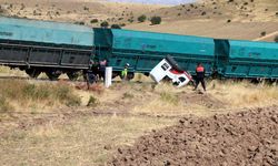 Malatya'da Hemzemin Geçitte Feci Kaza: Yük Treni Kamyona Çarptı!