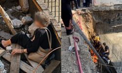 Malatya'da Kaldırımda Yürürken İnşaat Temeline Düştü!