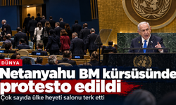 Netanyahu BM kürsüsünde protesto edildi: Çok sayıda ülke heyeti salonu terk etti