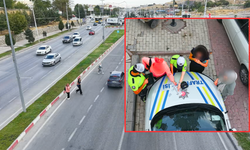 Malatya'da Yaya Geçitlerinde Havadan ve Karadan Trafik Denetimi