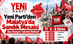 Yeni Parti’den Malatya’da Sandık Mesaisi: İlçe Kongre Takvimi Netleşti