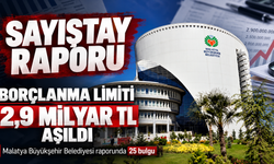 Sayıştay’ın Malatya Büyükşehir Belediyesi raporu: Borçlanma limiti 2,9 milyar lira aşıldı