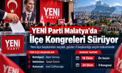YENİ Parti Malatya’da İlçe Kongreleri Süreci Hız Kesmeden Devam Ediyor