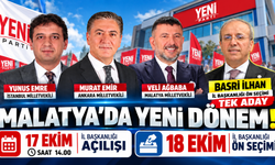 YENİ Parti Malatya İl Başkanlığı 17 Ekim’de açılış, 18 Ekim Ön seçim: Basri İlhan tek aday