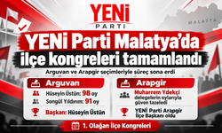YENİ Parti Malatya’da son iki kongresini yaptı: Arguvan ve Arapgir’de sonuçlar belli oldu