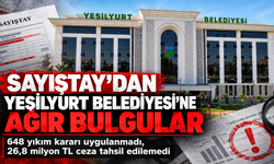 Sayıştay Yeşilyurt Belediyesini denetledi: 18 bulguda milyonlarca liralık dikkat çeken tespitler