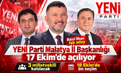 YENİ Parti Malatya İl Başkanlığı 17 Ekim’de açılıyor: Üç milletvekili katılacak