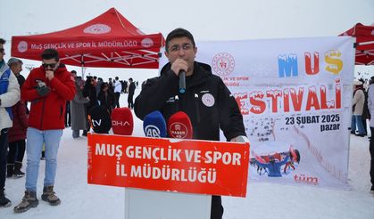 Muş'ta kar festivali düzenlendi