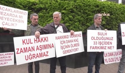 Eğrek’in iş arkadaşları Çalık Holding önünde: "Hakkımızı istemeye geldik diye bizi de mi döverek öldüreceksiniz