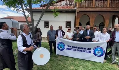 Türk Kültür Sanat-Sen'in yetki alması Malatya'da davul-zurna eşliğinde kutlandı