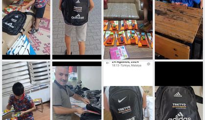 TRKTYD Malatya Şubesi 3 Bin Öğrenciye Kırtasiye Desteği Sağladı