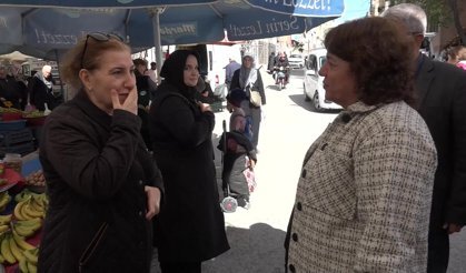 CHP 81 ilde sahada: Malatya Yeşilyurt'ta pazar esnafı ve vatandaş dert yandı: 'Alım gücü yok''