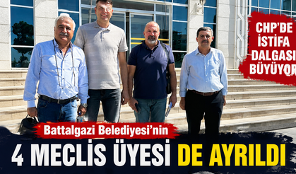 Malatya’da CHP’de istifa dalgası büyüyor: Battalgazi Belediyesi’nin 4 meclis üyesi istifa etti
