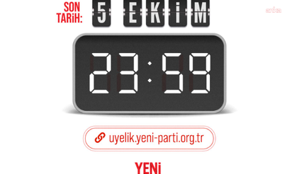 YENİ Parti’de İl Başkanlığı Seçimi İçin Kritik Süreç: Üyelik Başvurularında Son Saatler!