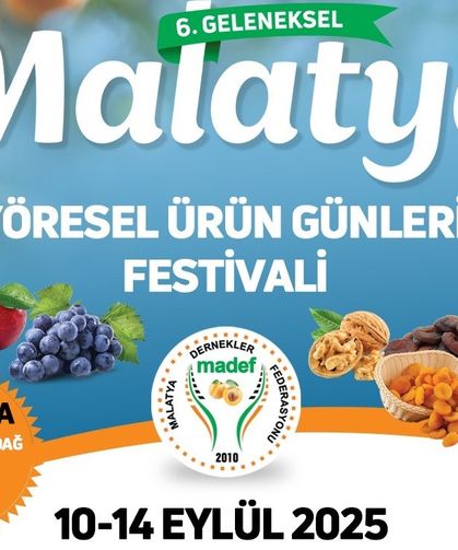 Malatya yöresel ürün günleri festivali başlıyor
