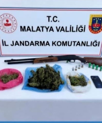 Malatya'da JASAT'tan Kaçamadı: 48 Yıl Hapis Cezası Bulunan Firari Uyuşturucu ve Tüfekle Yakalandı