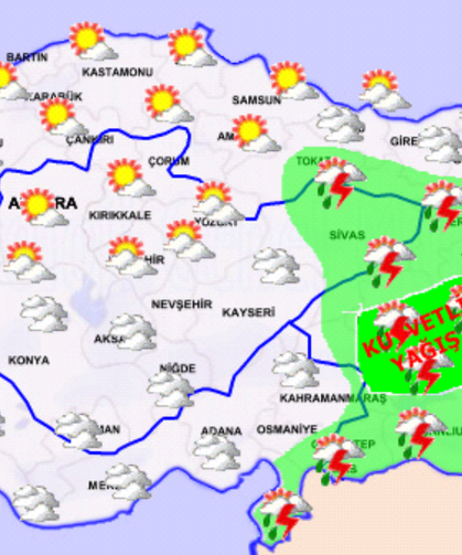 Meteoroloji'den 3 İl İçin Yerel Kuvvetli Yağış Uyarısı: Sıcaklıklar Düşüyor