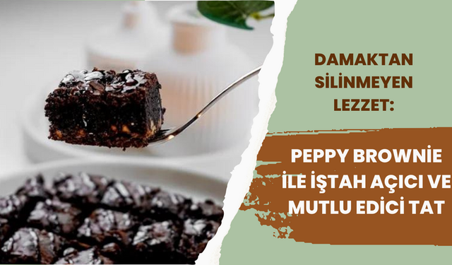 Damaktan Silinmeyen Lezzet: Peppy Brownie ile İştah Açıcı ve Mutlu Edici Tat