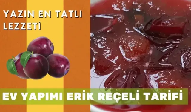 Yazın En Tatlı Lezzeti: Ev Yapımı Erik Reçeli Tarifi